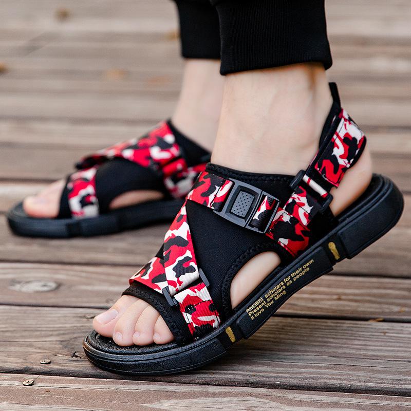 Новые летние камуфляжные мужские сандалии — фото 3