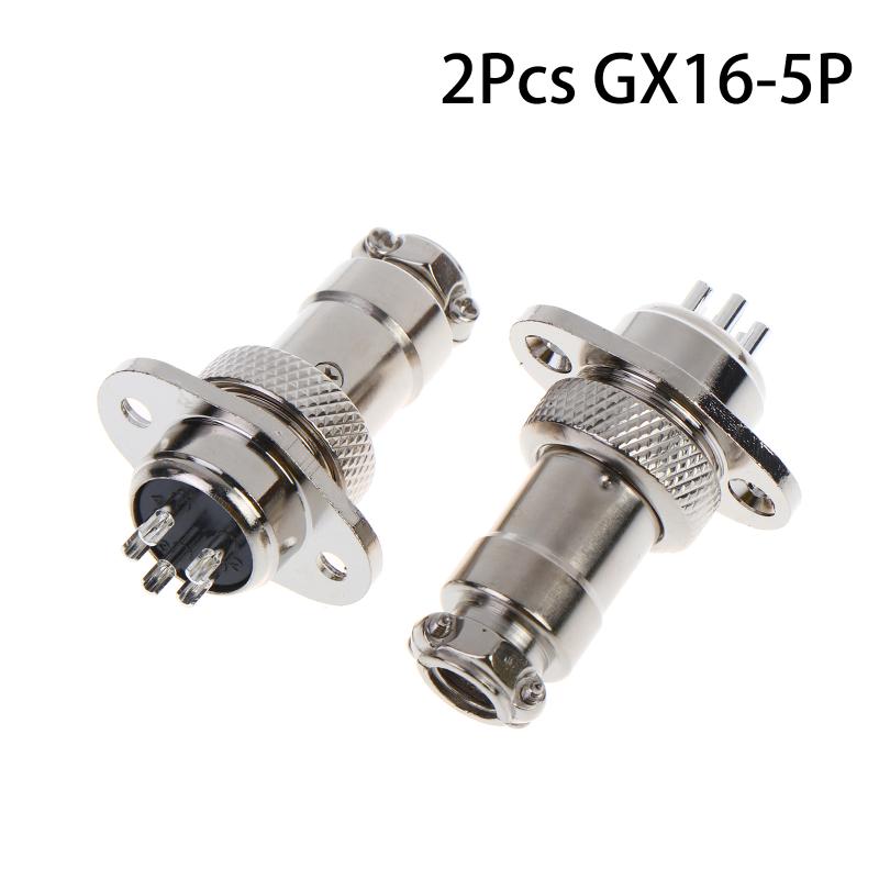 GX16 Square Flange Aviation Plug Socket Male Female 2 to 10 Pin Connector for Instrumentation Cabling Solution