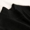 Updated Stylishable and Elegant Small Black Dress Semi-turtleneck Wool Knitted Splicing Tutu Skirt with Slim-fitting Dress