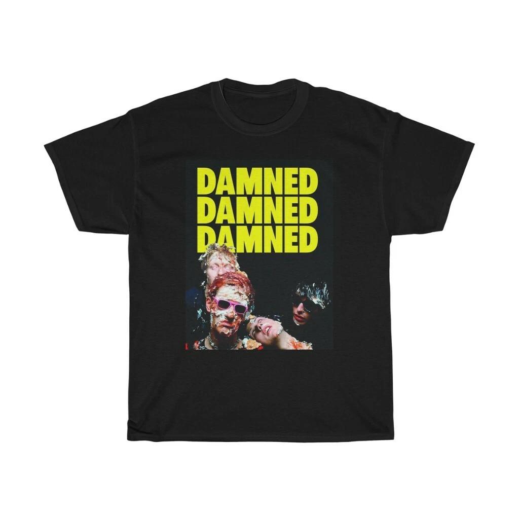The Damned Punk Rock 77 Vintage Unisex Adult T-Shirt Unisex Heavy Cotton Tee L