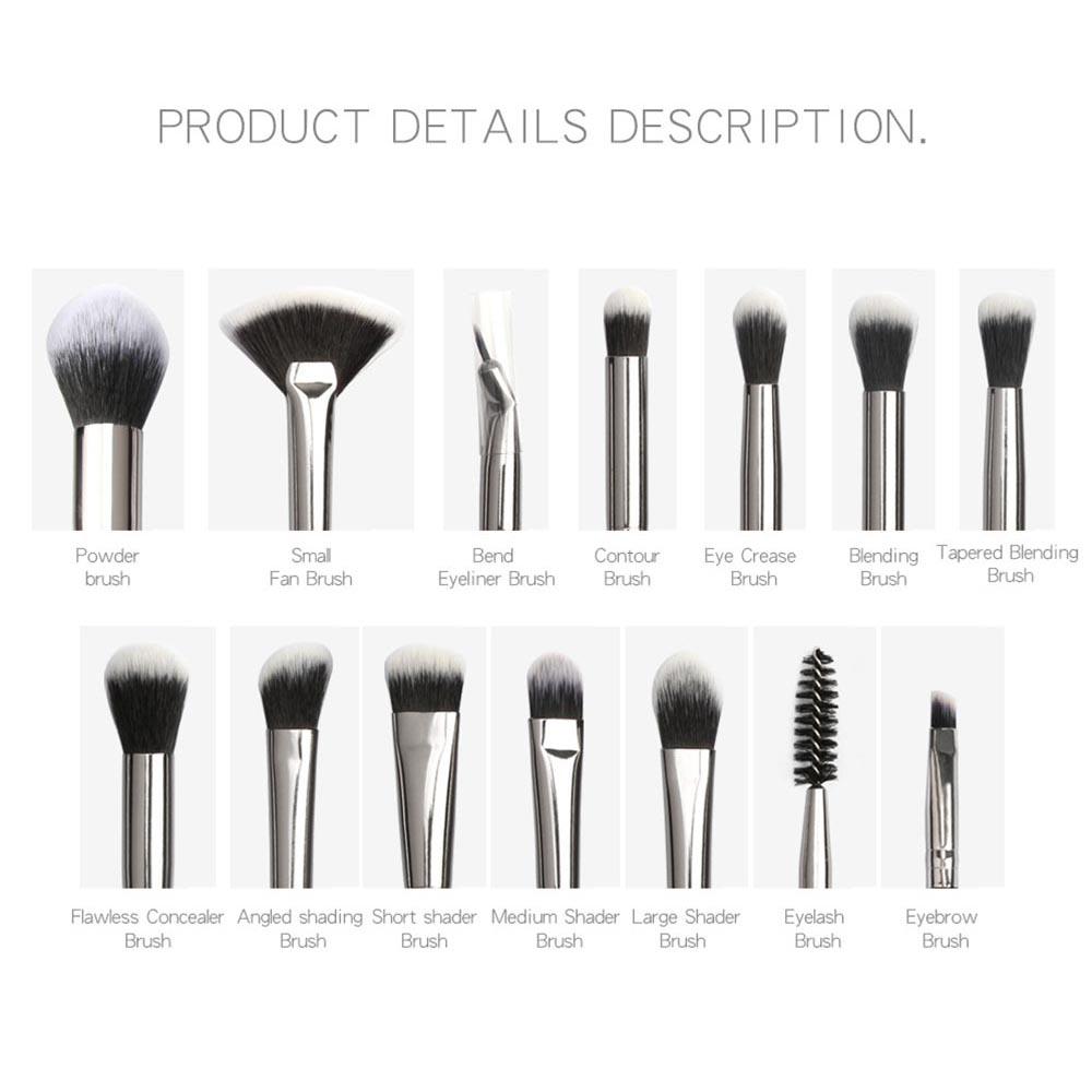 

MAANGE MAG5818 13Pcs Eye Makeup Brush Set for Eyeshadow Eyeliner and Blending Pink+Rose Gold