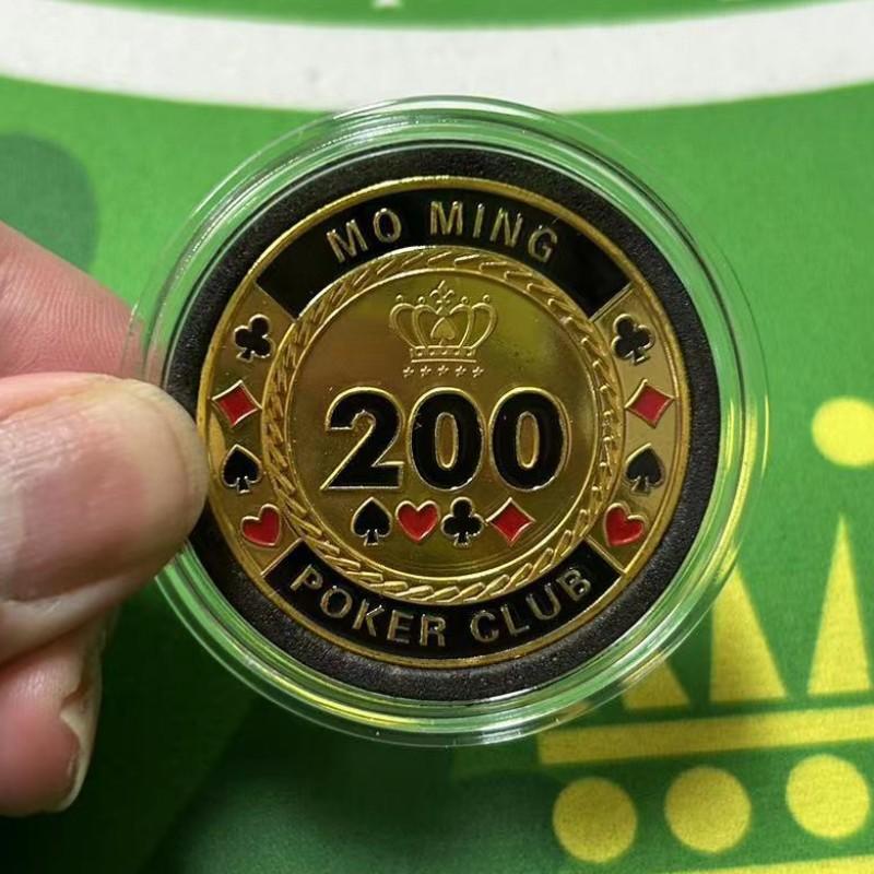 Texas Hold'em, Kovové tlakové karty, Šťastné mince, Kódy domů s blindy, dealer, Plný tlak all-in, žetony, tlakové karty