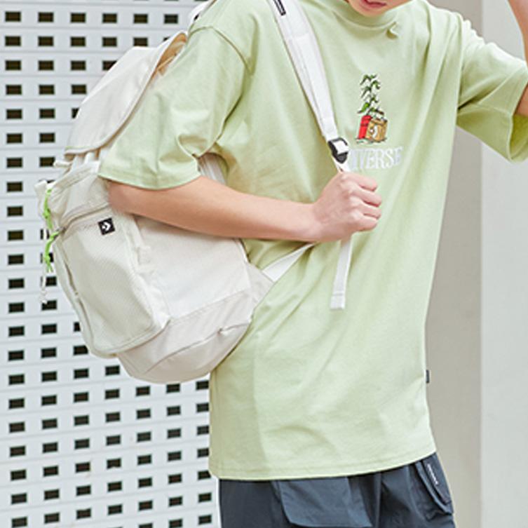 New Converse Polyester Backpack Regular Unisex White 10023238-A02
