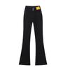 Women's High-Waist Black Micro Flare Slit Jeans - Early Spring 2025 Collection