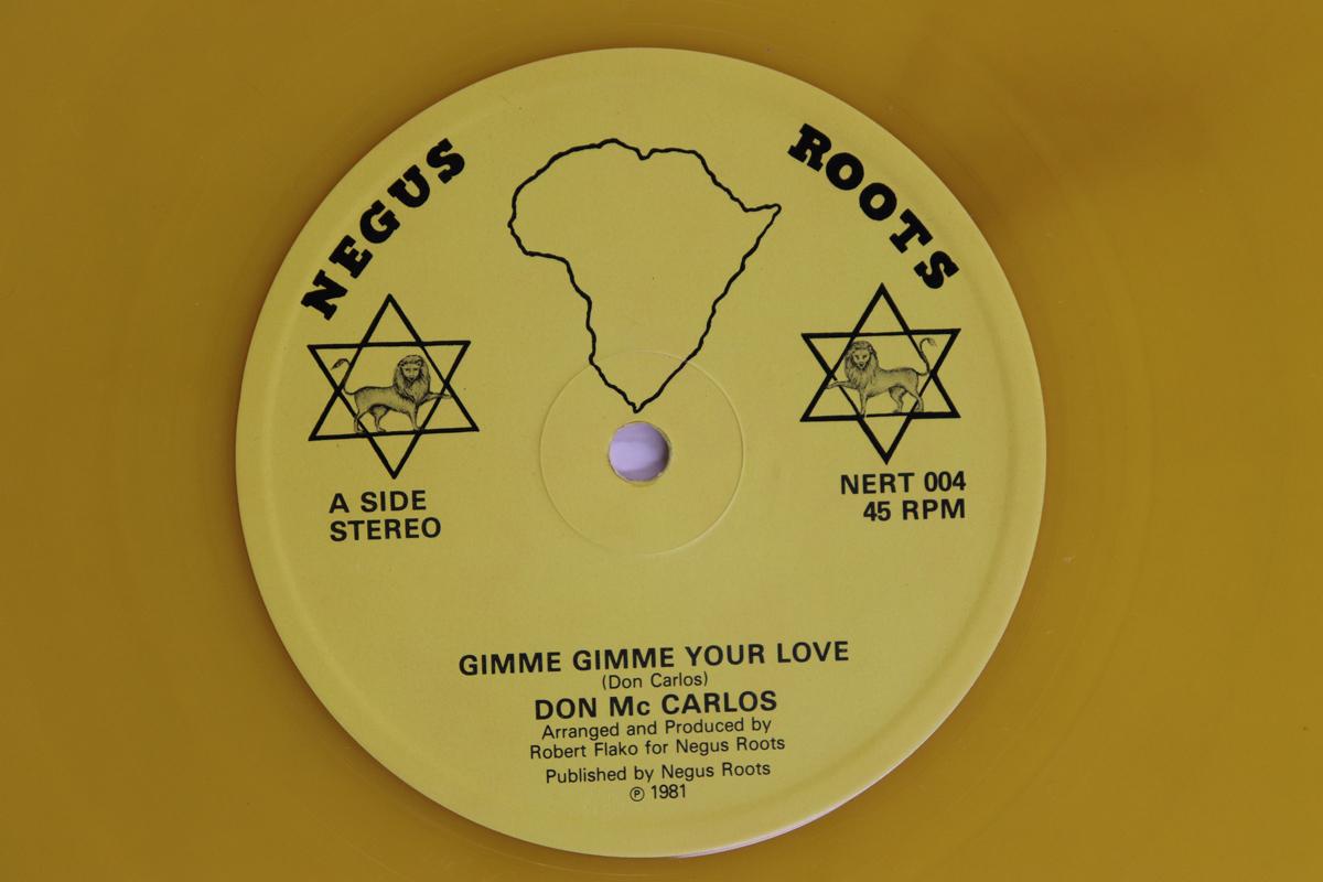 12inch Record DON CARLOS PAPA TULLO Gimme Gimme Your Love Gimme More NERT004 NEGUS ROOTS 1981 UK Reggae Ska Dub Used