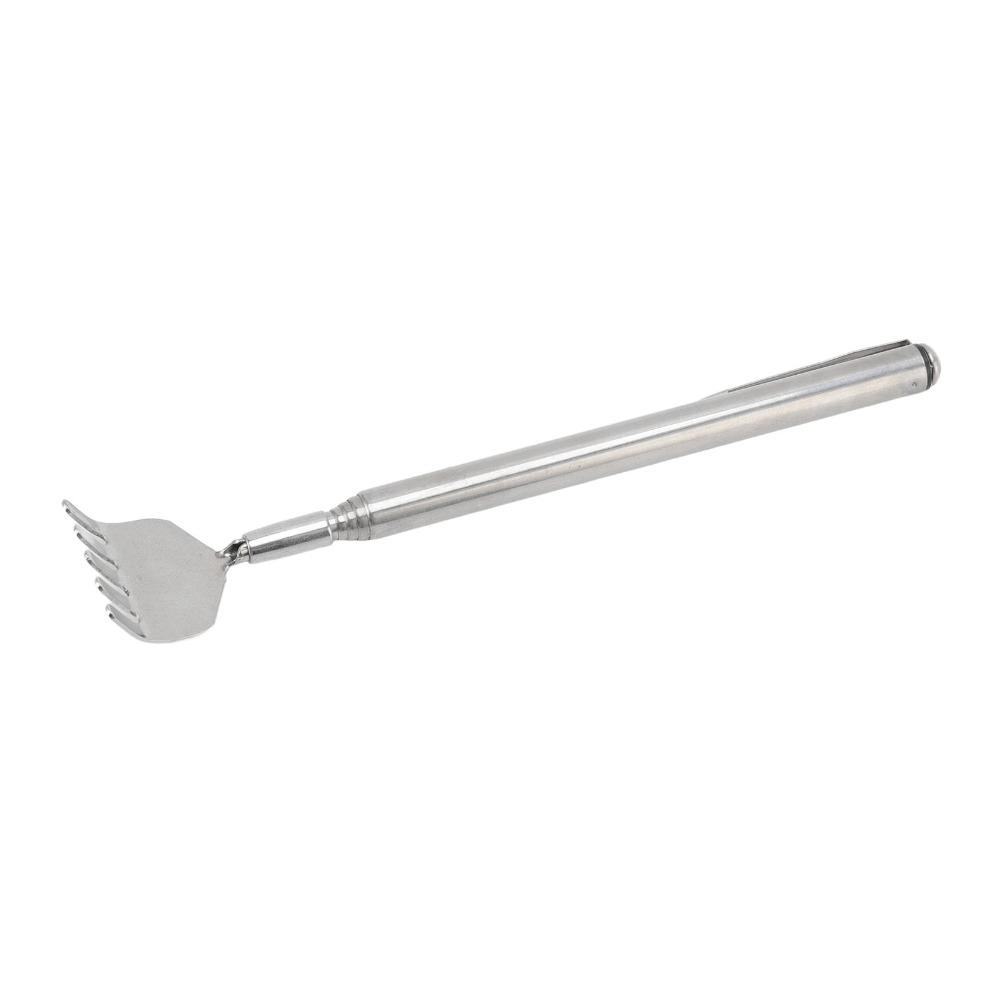 10Pcs Stainless Steel Back Scratcher with Pen Clip Retractable Telescopic Tool Mini Eco-friendly Handheld Massager Travel Use