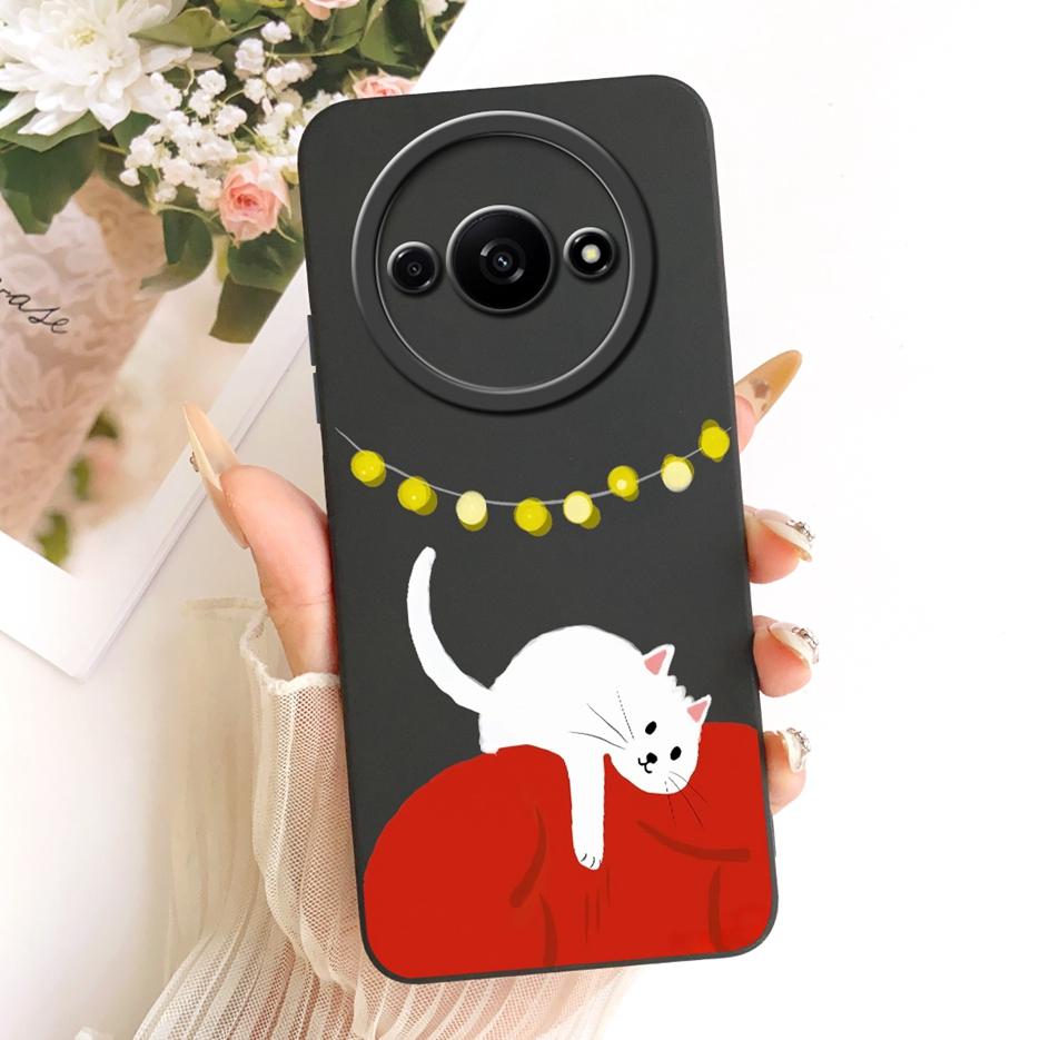Für Xiaomi Redmi A3 A4 Hülle Redmi A3x Niedliches Kaninchen Cartoon Cover Weiche TPU Handyhülle Für Xiaomi Redmi A3 Pro RedmiA3 RedmiA4 Taschen