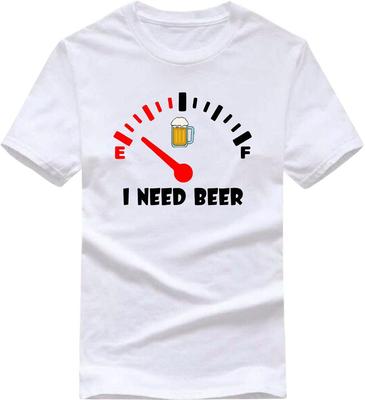 I Need a Beer T-shirt Funny Novelty Beer Lover Beer Meter Beer Drinking Adults Tee Top Classic T-shirt