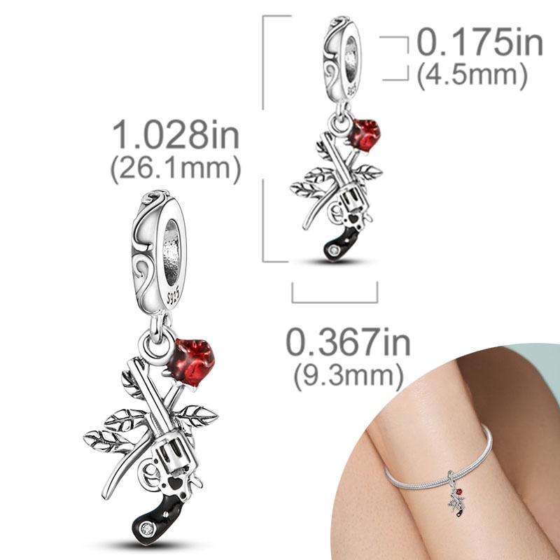 New Copper Plated Red Charms Beads Coffee Cherry Charm Pendant Fit Original Bracelet Diy Women Jewelry Accessories