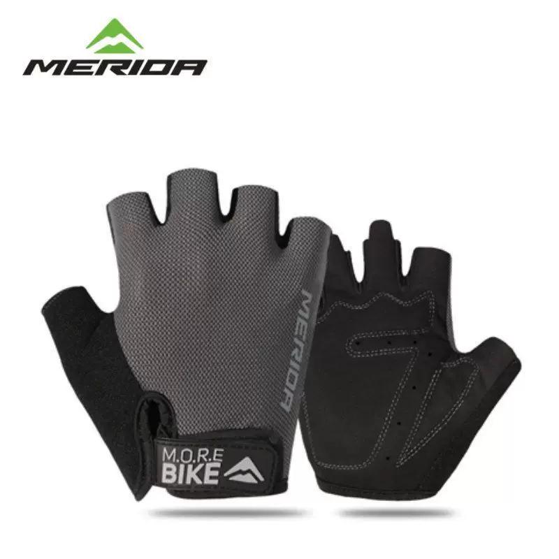 Merida Genuine Cycling Sports Half-Finger Gloves Shock-Absorbing Mountain Road Bike Short-Finger Cycling Gloves