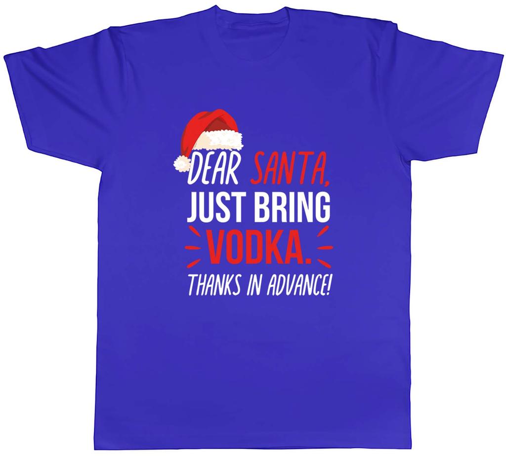 Dear Santa Please Bring Vodka Xmas Secret Santa Unisexs Unisex TShirt Tee Gift