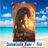 Beach Towel Custom Name Text, Quick Dry Large Towel For Beach HomeAlien Xenomorph