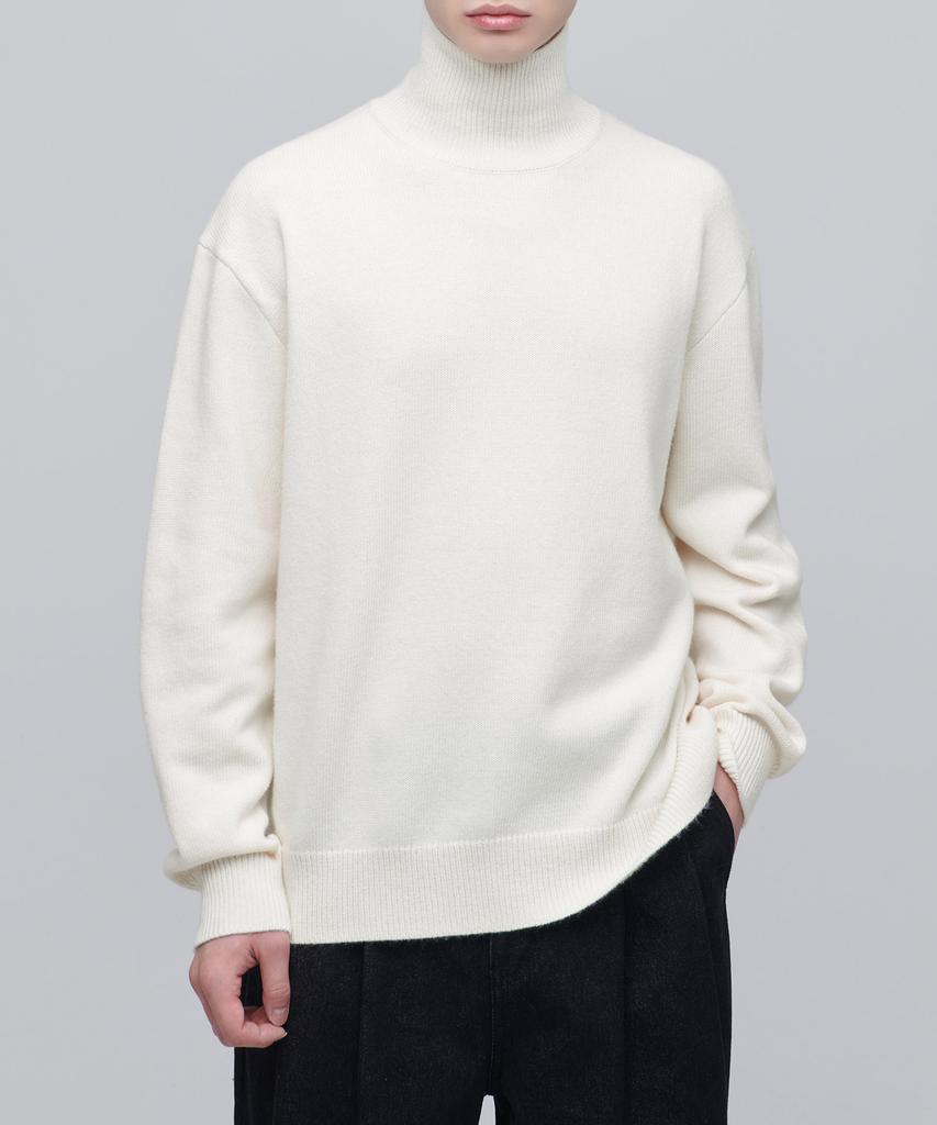 MUSINSA STANDARD Oversized Turtleneck Knit [Cream]