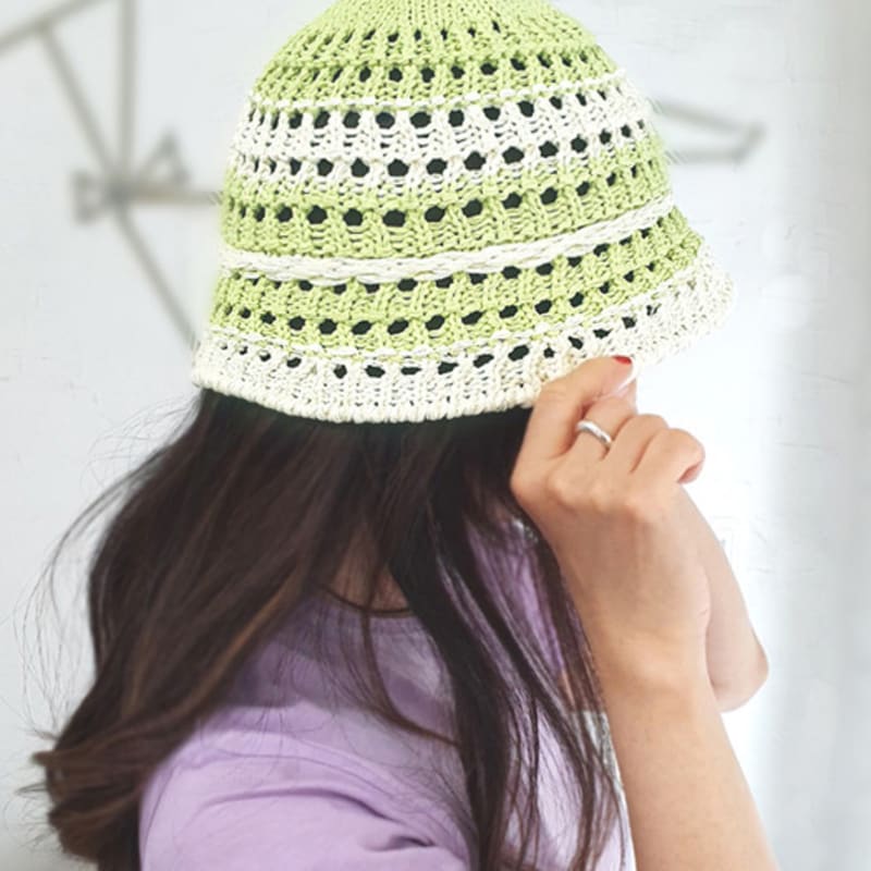 RACOHA Vivid Knit Bucket Hat