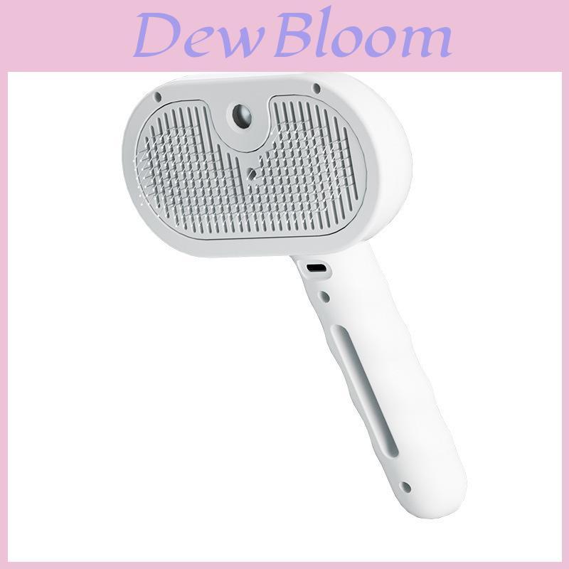 Press Type Cat Dog Pet Hair Comber With Spray Function For Fur Removal And Grooming