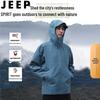 JEEP SPIRIT Unisex Winddichte Outdoor Jacke mit Kapuze
