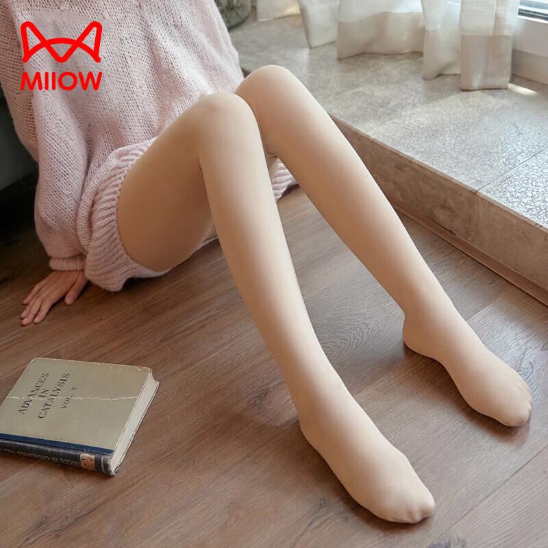 Mao Ren Women's Fleece-Lined Illusion Tights