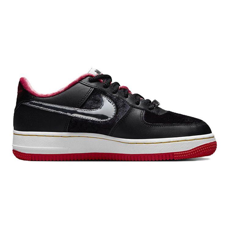 Nike Air Force 1 Low Premium GS H-Town Kids Sneakers Black Multi-Color University-Red DZ5296-001