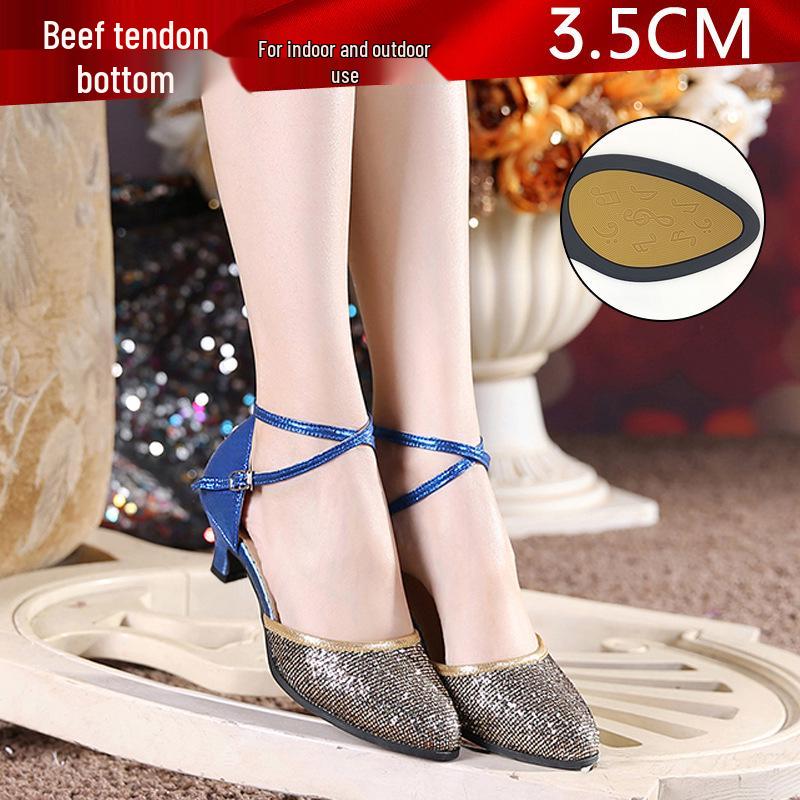 Женские туфли для латиноамериканских бальных танцев на мягкой подошве