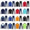 Light Plate Half Zipper Casual Sportswear Basic Trousers Football Training Suit Set