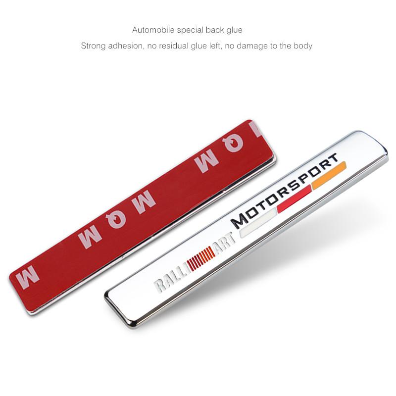 3D Metal Car Stickers Sport Emblem Decoration Accessories For Mitsubishi ASX Lancer Evo L200 Pajero Sport Attrage Xpander Mirage