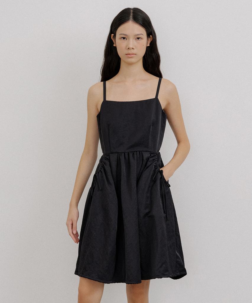 OCTETTE Tafta Shirring Ops_Black