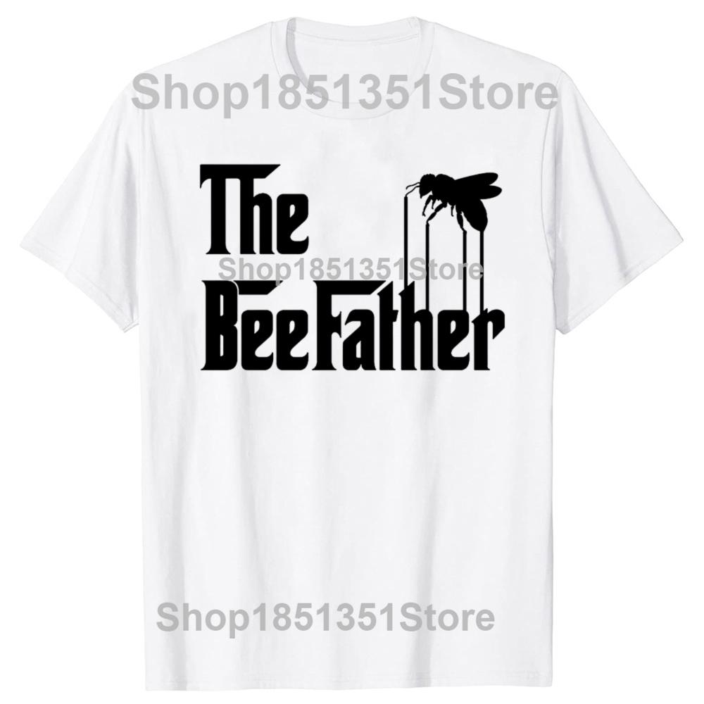 Funny Bee The BeeFather T Shirt Beekeeping Beekeeper Graphic Cotton Streetwear Short Sleeve Gifts Bee Lover Tshirt Men