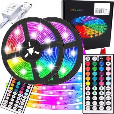 Tira de LED RGB 300 LEDs SMD 5M Control Remoto Fuente de Alimentación Para Sala de Estar Decorativa