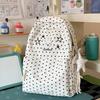 Schoolbag Korean polka dot rabbit star contrasting color backpack student large capacity class schoolbag cute high value backpack female