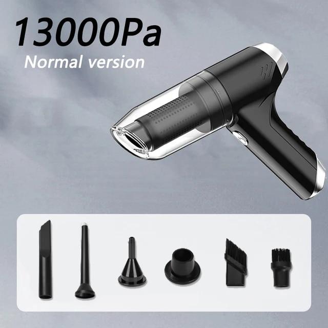 

Новый 120000Pa бесщеточный 3IN1 беспроводной автомобильный пылесос ручной мини портативный беспроводной пылесос для автомобиля домашний настольный очистка домашних животных чёрный