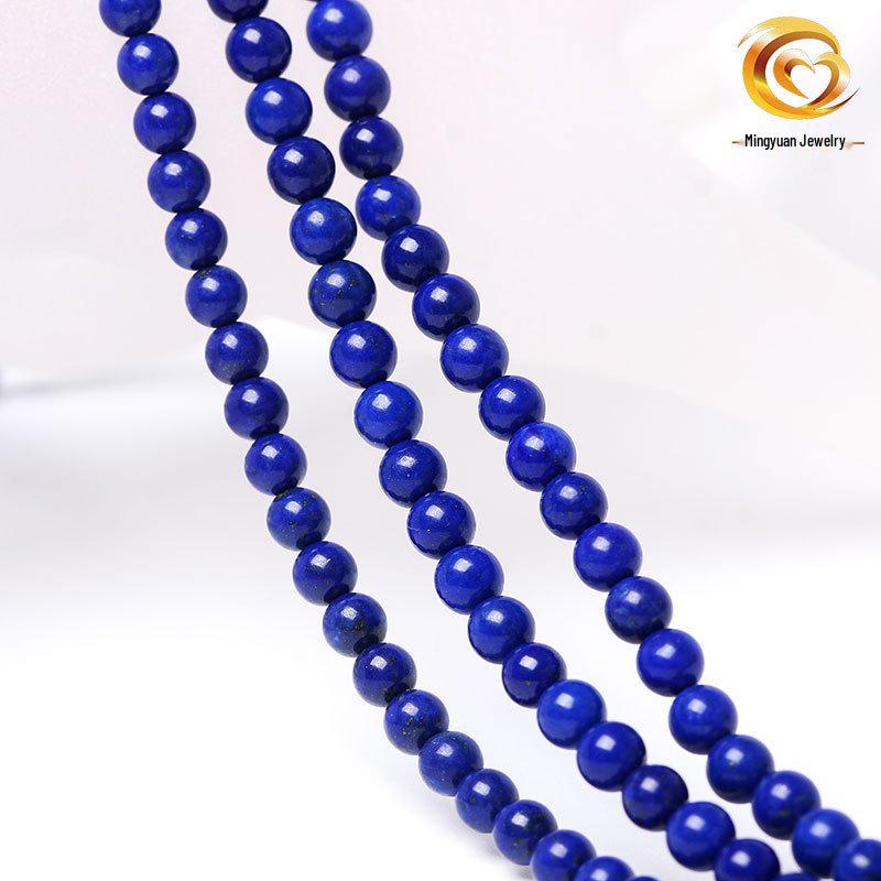 

Natural Afghanistan Lapis Lazuli Round Beads for DIY Accessories 4 mm
