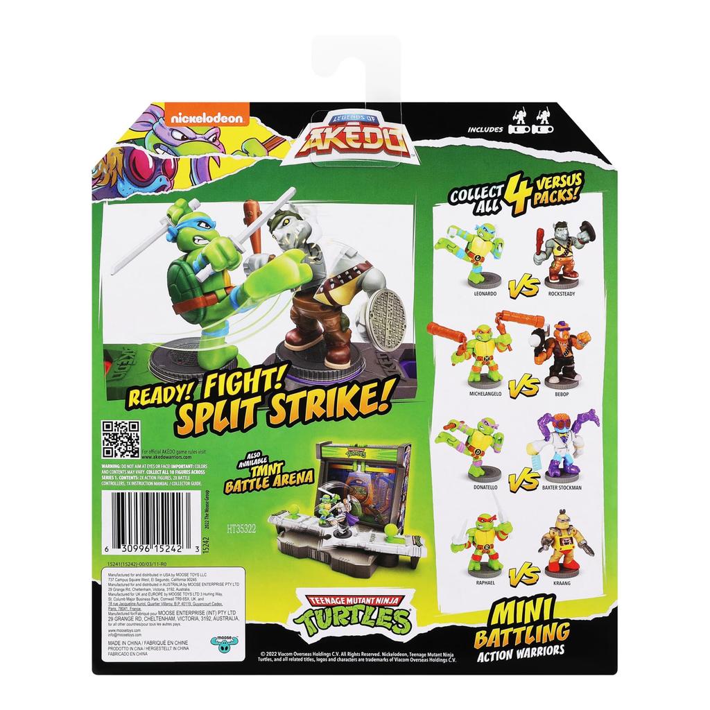 AKEDO TMNT S1 Versus PK Donatello VS Baxter Stockman, Medium, 15242