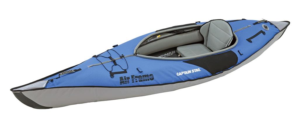 CAPTAIN STAG Canoe Kayak Inflatable Kayak Fishing Kayak Air Frame Fisher Pump and Storage Bag Included Blue Total Length 310 X Width 83 Boat 33 Cm