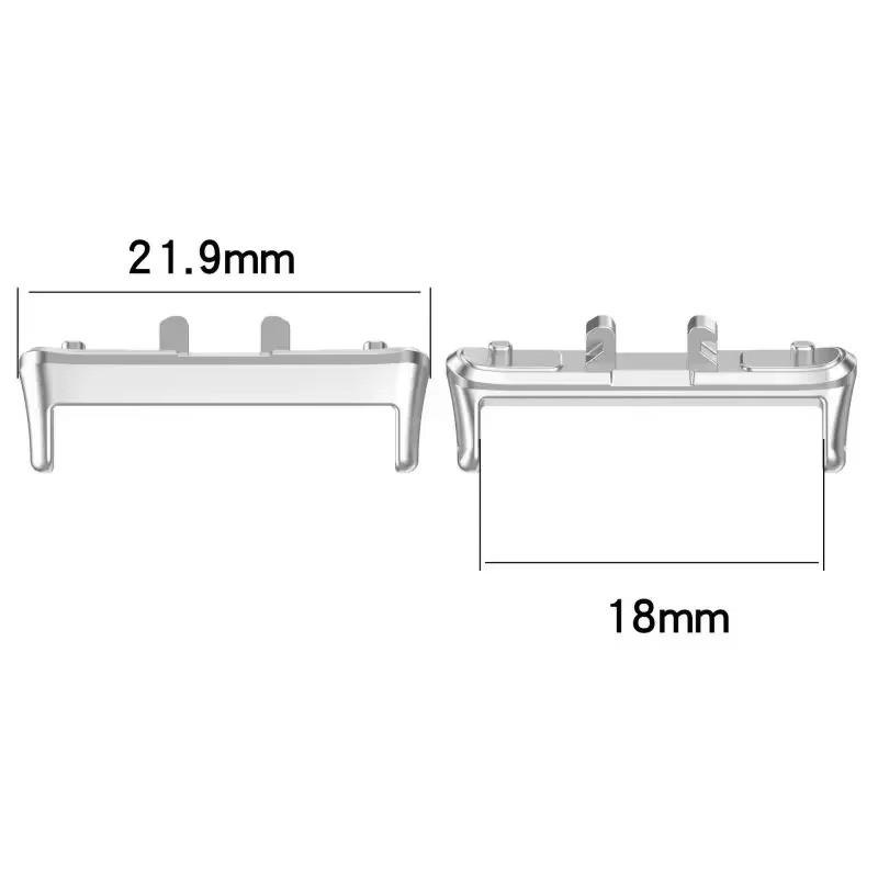 1Pair Adapter for Samsung Galaxy Fit3 Connector Strap Watchband Bracelet 316L Stainless Steel Accessories Fit 3 18mm