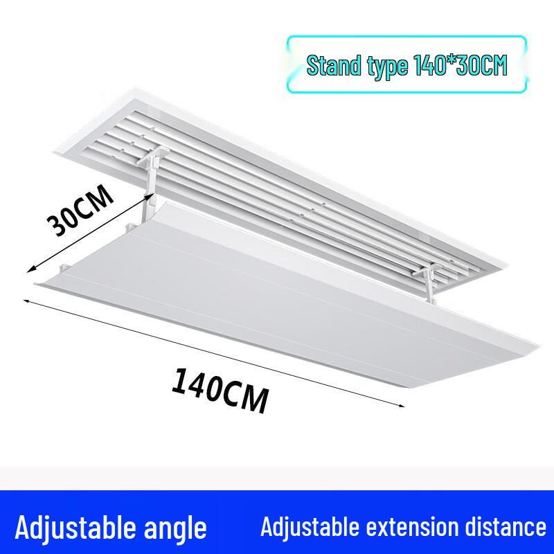 Adjustable Central AC Vent Deflector