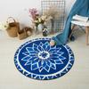 Colorful Geometric Printed Carpet Nordic Style Living Room Chair Computer Floor Mat Non-slip Home Round Bedroom Mat