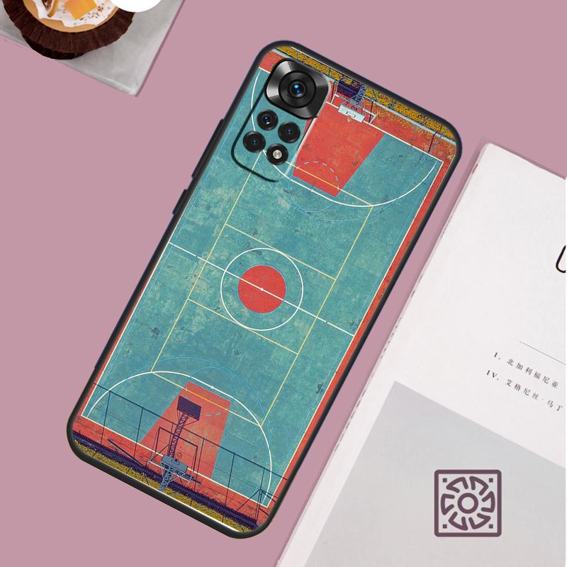 

Basketball Court Diagram Case For Xiaomi Redmi Note 12 11 8 9 10 13 Pro 12S 11S 10S 9S Redmi 13C 9C 10C 12C Cover Redmi 13C