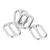 10Pcs Metal Buckle Zinc Alloy Exquisite Workmanship Highly Durable Fadeless Widely Used Metal Slide BuckleSilver