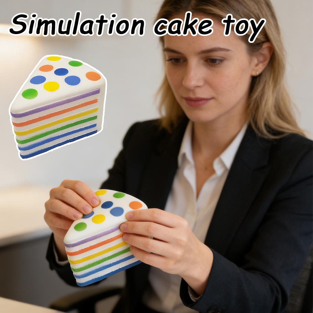Sweet Simulation Cake Toy Silicone Pinching Toys Soft Stress Relief Slow Rising Sensory Fidget Toys Gifts For Kids Adult