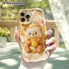 Phone Case: 2D Flat Design, Suitable for iPhone 18 17 16 15 14 13 Pro Protective Case, Honey Bear, Perfect Christmas and Halloween Holiday Gift