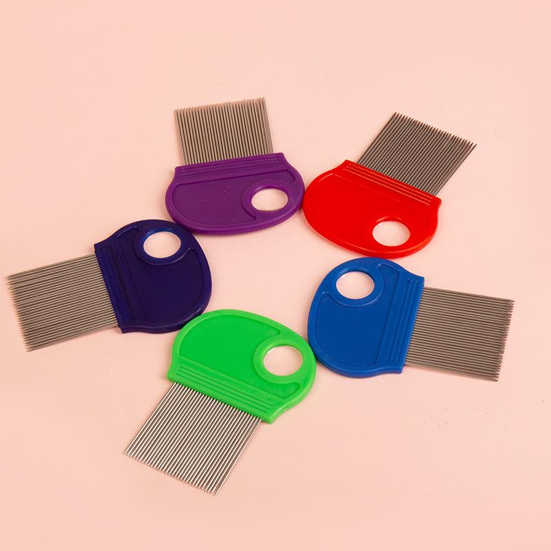 Universal Pet Supplies for Cats and Dogs, Stainless Steel Long Needle Lice Removal Pet Flea Comb, Pet Needle Comb