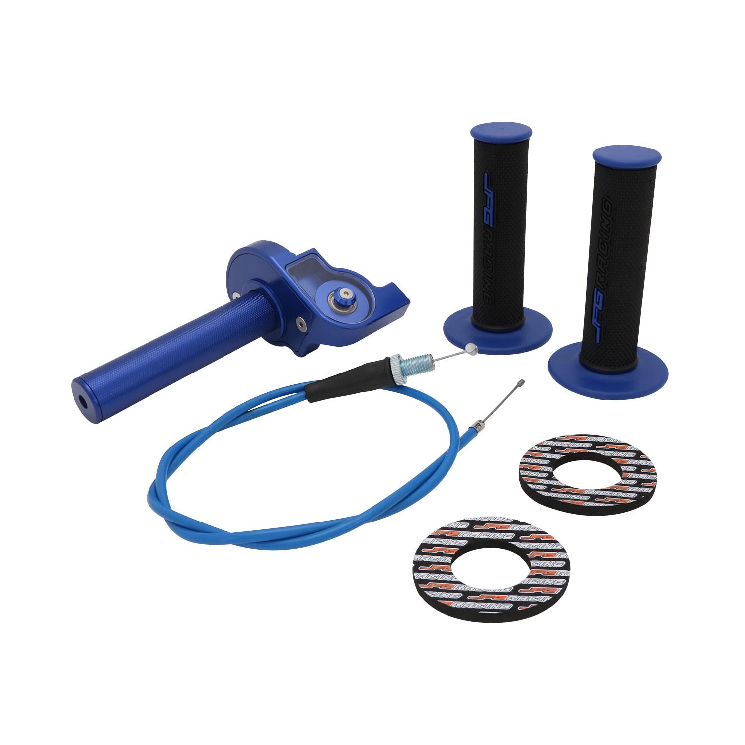 

JFG Motorcycle Throttle Kit Visual Throttle + Throttle Wire (Throttle Cable)+Grip+Spacer 7/8 22mm Aluminum синий