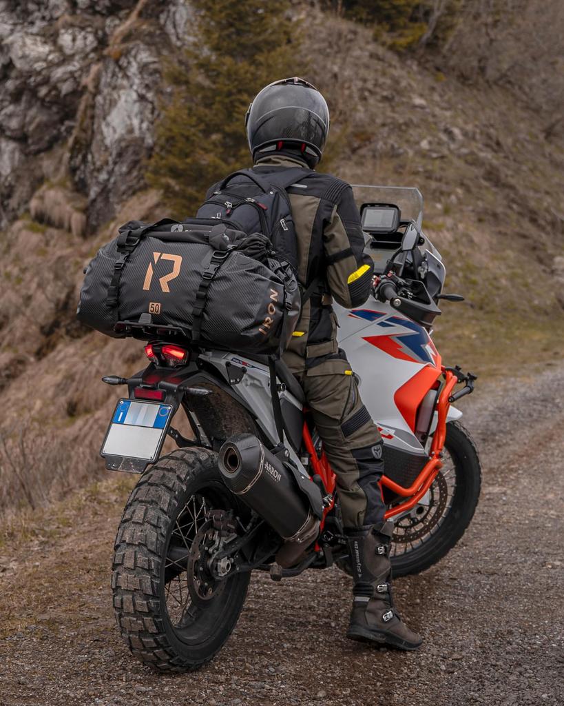 IRON Motorcycle Seat Touring Camping with Shoulder Strap and Reflective Fully Drum Touring Seat Outdoor JIA'S Bag, Bag, & Touring, Tape, One-Touch