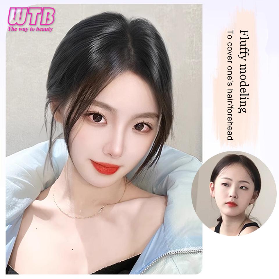 WTB Synthetic Bangs Wig for Women with Natural Fluffiness and Increased Hair Volume 3D Eight Character Facelift Bangs