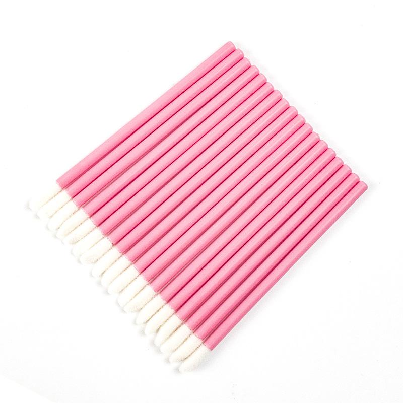 High Quality Disposable Gloss Scrub Lip Brushes Flat Brush Style Made From Durable Nylon