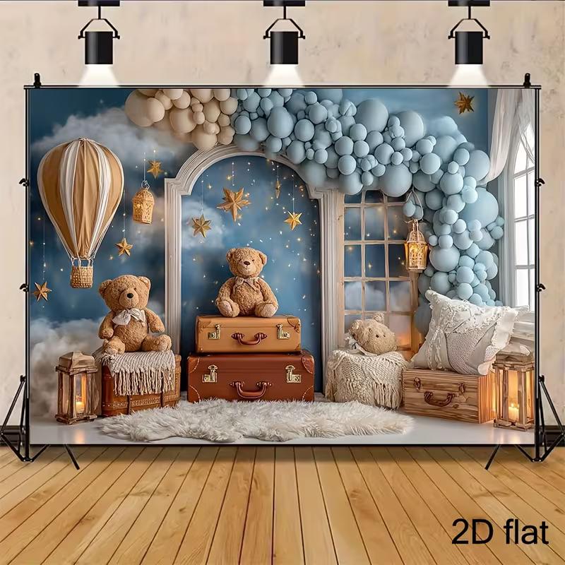 

2D Soft Blue Starry Sky Backdrop for Baby Rooms, Kids’ Parties and Aesthetic Nursery Decor 47.2x31.5inch/120*80cm