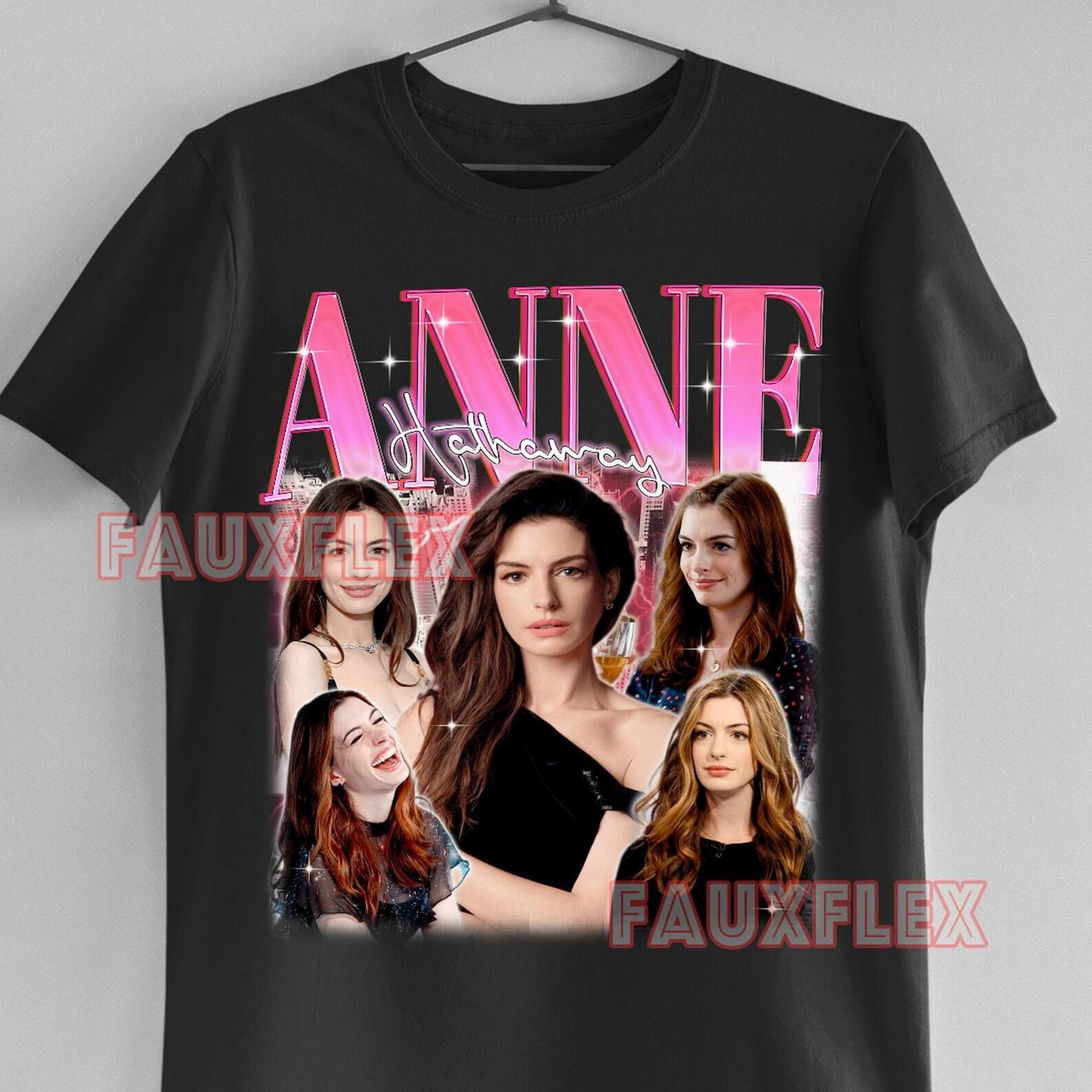 ANNE HATHAWAY Shirt, Anne Hathaway Retro T-Shirt, Anne Hathaway Vintage Fan Tees, Anne Hathaway Merch Gift, Anne Hathaway Lover Kids Tee L
