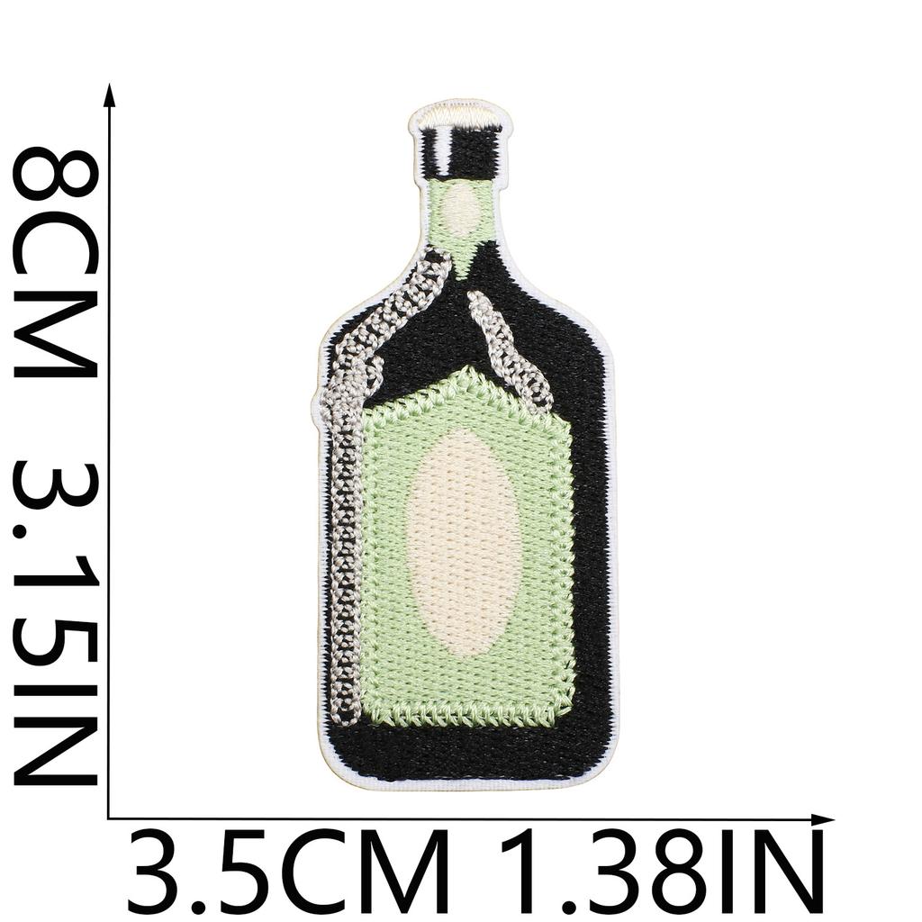 52 Pezzi Stoffa Ricamata Mista Tema Western Denim Adesivo Stile Punk Teschio Patch Adesivo Decorazione Vestiti Cactus