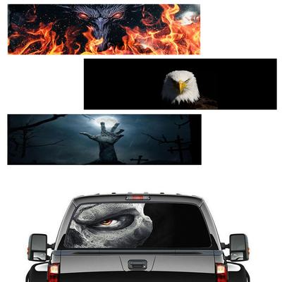 UTE Auto Heckscheibenaufkleber 135x36CM Horror Muster Decals Vinyl Auto Heckscheibe Film Dekorative Folien