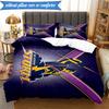 3PCS Melbourne Storm Team Bedding Set 2D Printing (Includes 1 Duvet Cover + 2 Pillowcases Coreless), Bedroom decor,Fan Gift